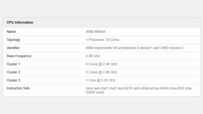 Exynos 2600 đã được thử nghiệm ở xung nhịp CPU thấp hơn đáng kể so với trước đây.
