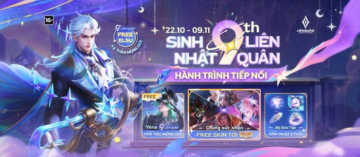 Thông tin về sự kiện livestream sinh nhật 9 tuổi của Liên Quân
