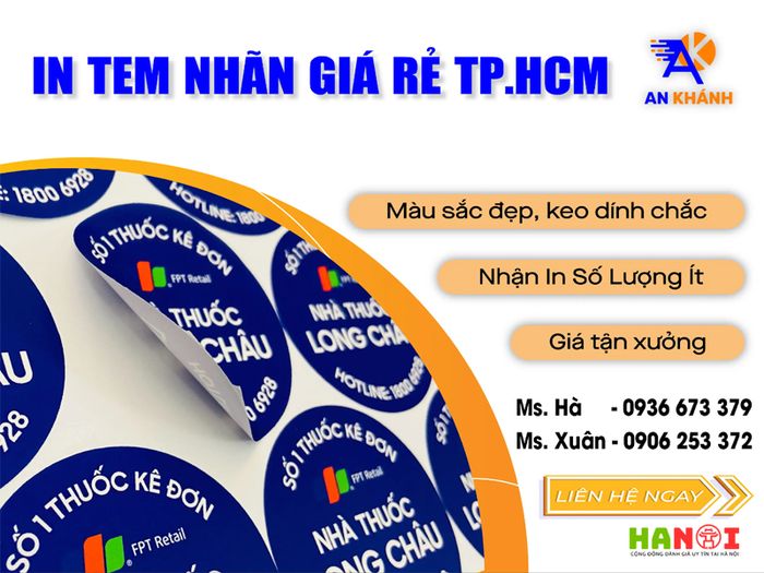 Tại sao bạn nên lựa chọn Công ty In An Khánh để in tem nhãn, decal?