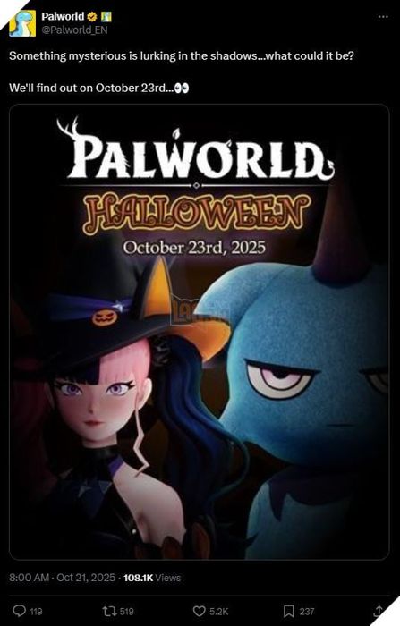 Palworld Sẵn Sàng Chào Đón Lễ Hội Halloween Với Sự Kiện Mới Từ Ngày 23 Tháng 10