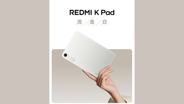Phiên bản Golden White của Redmi K Pad vẫn duy trì sức mạnh với vi xử lý MediaTek Dimensity 9400+ 3nm.