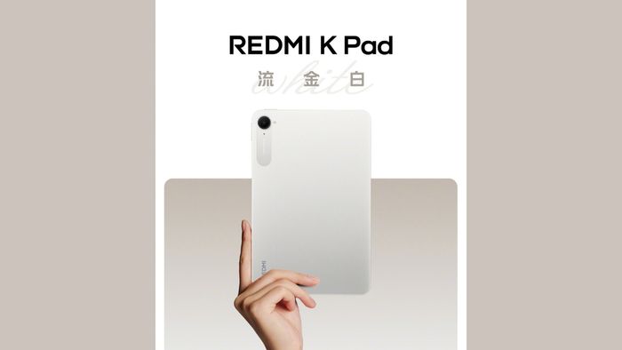 Thiết kế của mẫu máy tính bảng Redmi K Pad Golden White mang đến sự sang trọng và tinh tế, tạo điểm nhấn cho dòng sản phẩm này.