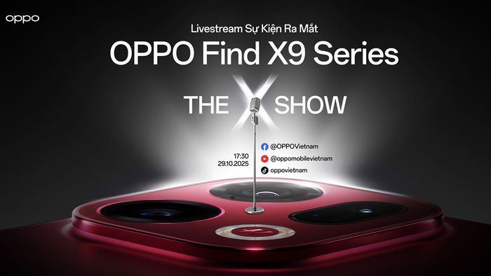 OPPO công bố lịch ra mắt dòng Find X9 tại Việt Nam vào ngày 29/10