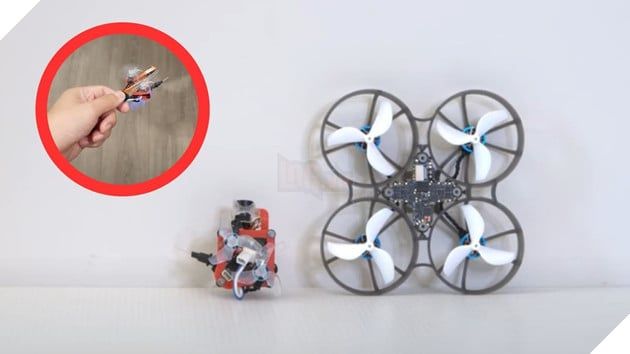 YouTuber chế tạo drone FPV nhỏ nhất thế giới – vừa vặn trong lon Pringles 2