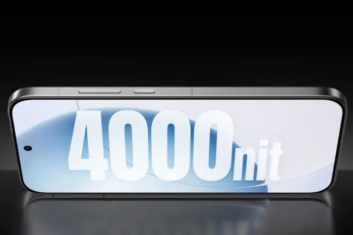 Màn hình của smartphone này đạt độ sáng lên đến 4,000 nits.