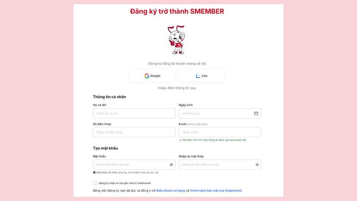 Hướng dẫn đăng ký thành viên S-Business cho doanh nghiệp và nhận báo giá