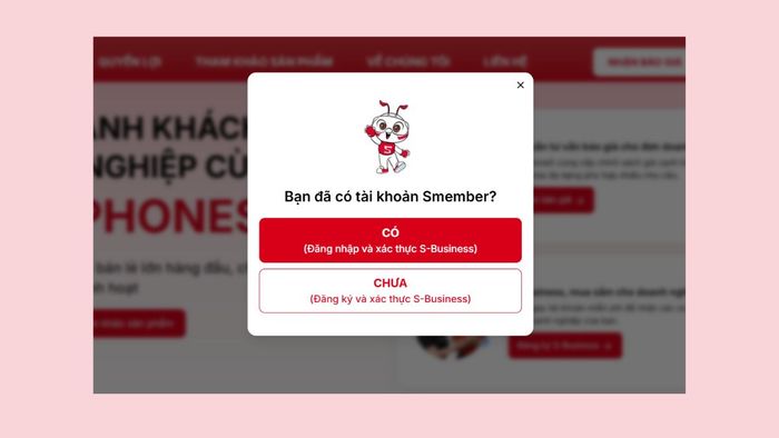 Hướng dẫn đăng ký thành viên S-Business cho doanh nghiệp và nhận báo giá