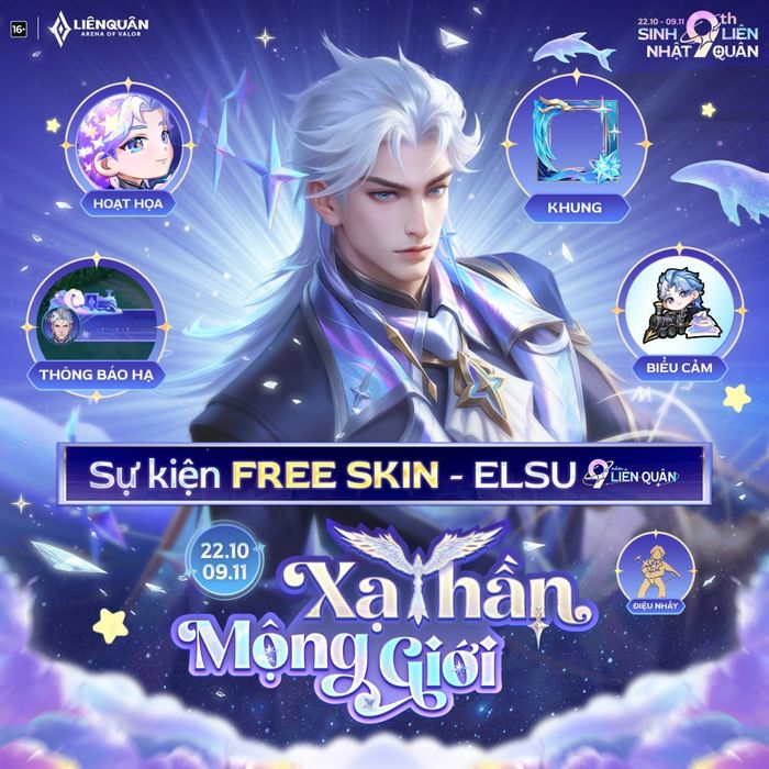 Skin Elsu miễn phí cùng đầy đủ bộ phụ kiện