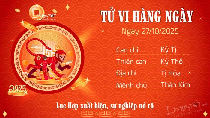 9 Tử vi hàng ngày 27-10-2025 - Thân