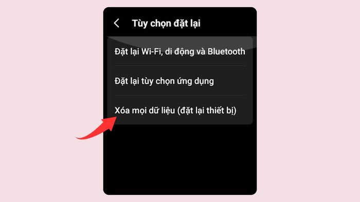 Cách khôi phục lại CH Play trên điện thoại Android bằng phương pháp cài đặt gốc, bước 3