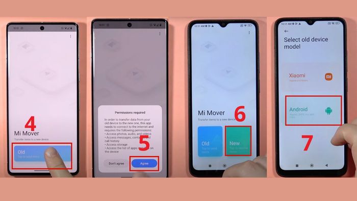 Hướng dẫn chuyển dữ liệu từ Samsung sang Xiaomi – Bước 3
