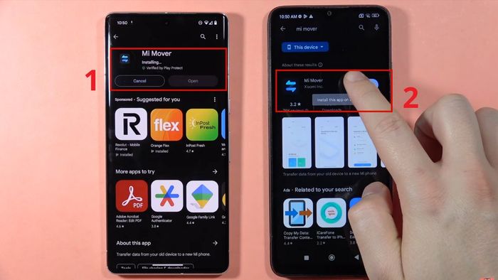 Hướng dẫn chuyển dữ liệu từ Samsung sang Xiaomi – Bước 1