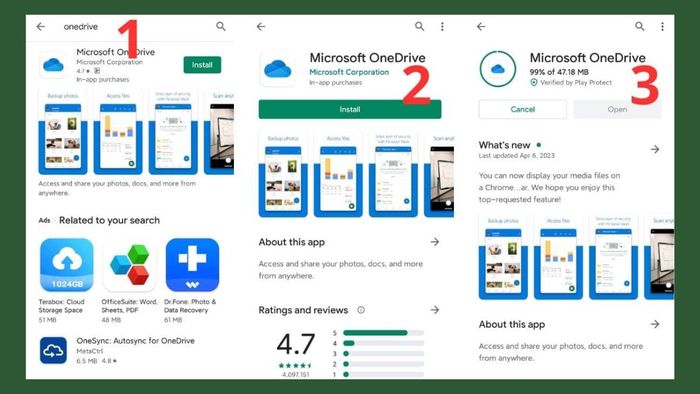 Hướng dẫn chuyển dữ liệu từ Samsung sang Xiaomi qua OneDrive – Bước 1
