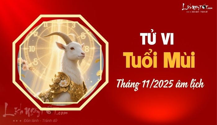 Tu vi thang 11/2025 tuoi Mui am lich