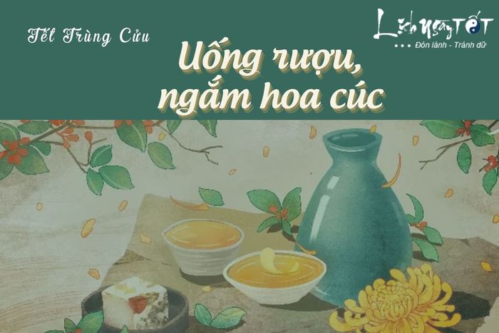 Truyền thống ngắm hoa và uống rượu