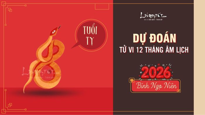 Dự đoán tử vi 12 tháng năm 2026 tuổi Tỵ - Tuổi Tỵ