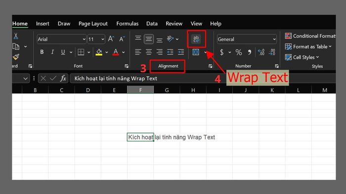 Hướng dẫn sửa lỗi Alt + Enter không hoạt động trong Excel 2