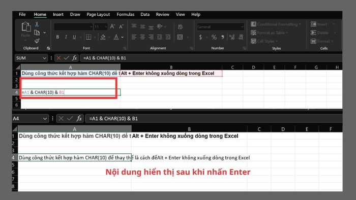 Hướng dẫn sửa lỗi Alt + Enter không hoạt động trong Excel 7