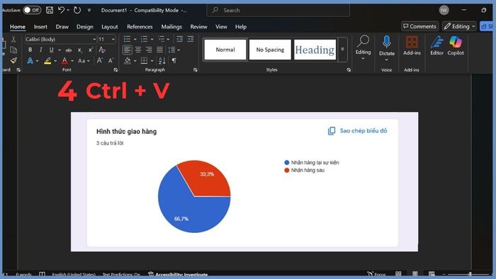 3 phương pháp sao chép biểu đồ từ Google Form sang Word đơn giản 3