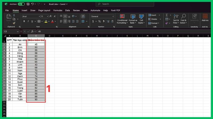 Vẽ biểu đồ Histogram bằng công thức Excel 1