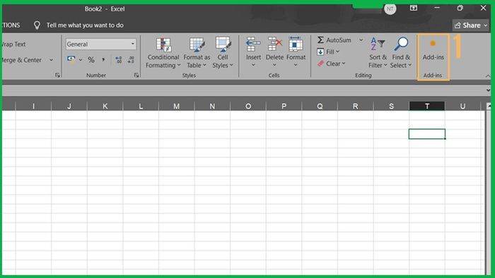 Chèn lịch vào Excel bằng Add-ins 1
