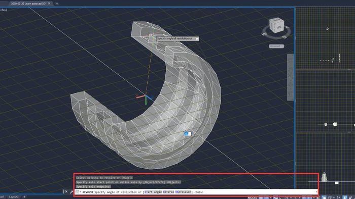 Tổng hợp lệnh dựng hình khối 3D từ hình 2D
