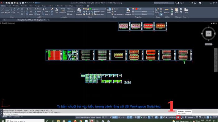 Cách chuyển giao diện từ AutoCAD 2D sang 3D