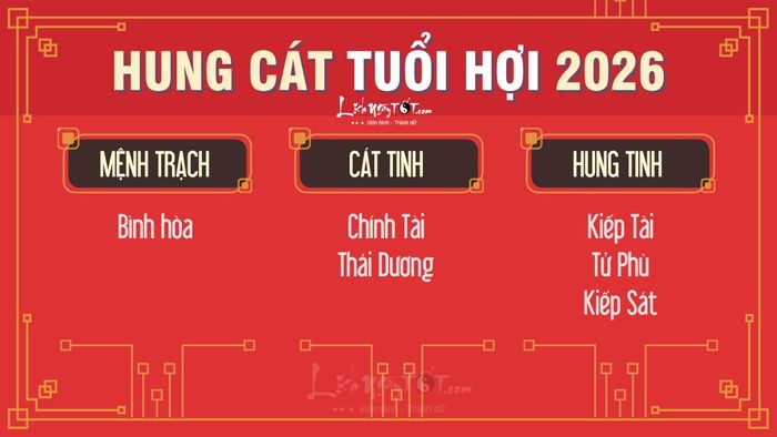 Hung cát tuổi Hợi năm 2026