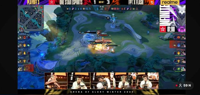 FPT Flash giành chiến thắng áp đảo trước One Star Esports, chính thức lọt vào chung kết ĐTDV mùa Đông 2025