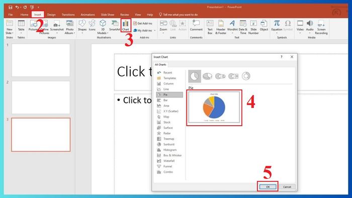 Hướng dẫn chi tiết cách vẽ biểu đồ trong PowerPoint 2