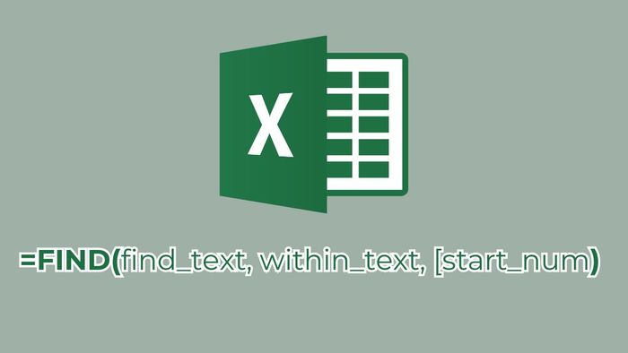 Cú pháp hàm FIND trong Excel