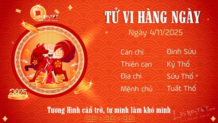 11 Tu vi hang ngay 4-11-2025 - Tuat