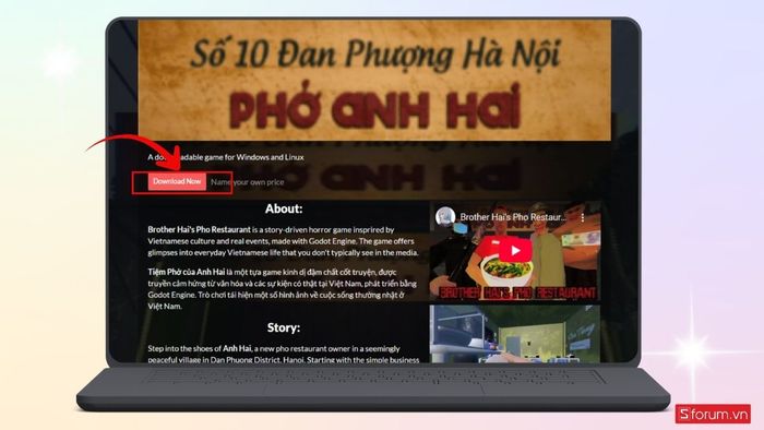 Nhấn vào nút Download Now để bắt đầu tải game về máy của bạn