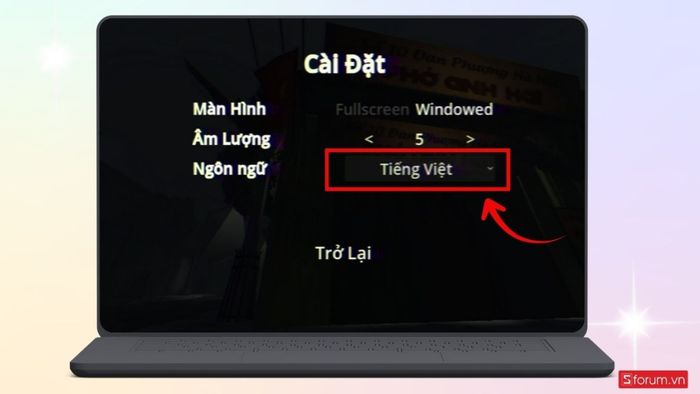 Cách thay đổi ngôn ngữ trong game Tiệm Phở Của Anh Hai