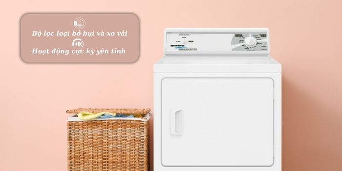 Máy Sấy Speed Queen 15 Kg LES17AWF3022 hoạt động cực kỳ yên tĩnh