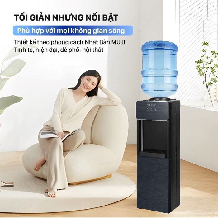 Cây nước nóng lạnh FUJIHOME WD675C-B 590W - Thiết kế, chất liệu – Chế độ nước