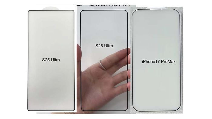 So sánh miếng dán màn hình Galaxy S26 Ultra với Galaxy S25 Ultra và iPhone 17 Pro Max