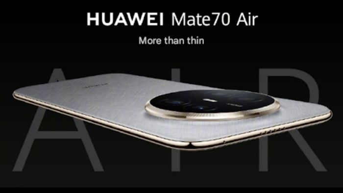 Huawei chính thức ra mắt mẫu smartphone siêu mỏng Huawei Mate 70 Air.