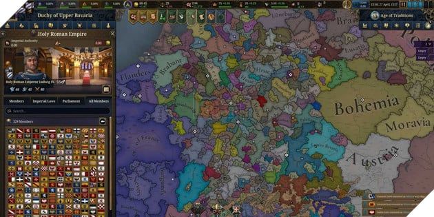 Trò chơi chiến lược tổng hợp Europa Universalis 5 tiếp tục gây bão trên Steam sau khi ra mắt.
