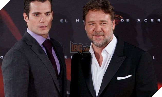 Hình ảnh về ngôi sao điện ảnh kỳ cựu Russell Crowe và nam diễn viên tài năng Henry Cavill.