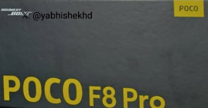 Hộp bán lẻ của POCO F8 Pro