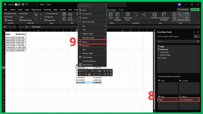 Chi tiết 3 công thức tính quý trong Excel chính xác nhất 11