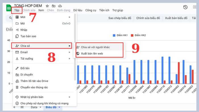 Hướng dẫn chi tiết tạo dashboard trong Google Sheet 5