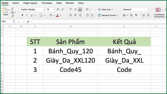 Cách sử dụng các hàm để trích xuất ký tự có điều kiện cùng ví dụ 8