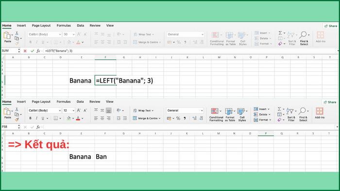 Những hàm phổ biến trong Excel để trích xuất ký tự 1