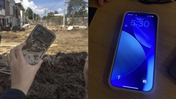 Người dùng đã tìm lại chiếc iPhone bị chôn vùi dưới lớp bùn, và thật ngạc nhiên khi máy vẫn hoạt động hoàn hảo.