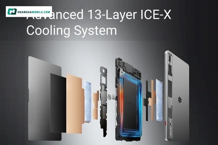 REDMAGIC Astra Gaming (16GB/512GB) còn được đầu tư hệ thống tản nhiệt 13 lớp ICE-X