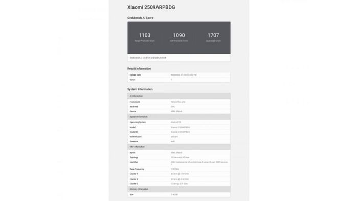 Poco Pad M1 xuất hiện với vi xử lý Qualcomm Snapdragon 7s Gen 4 trên Geekbench
