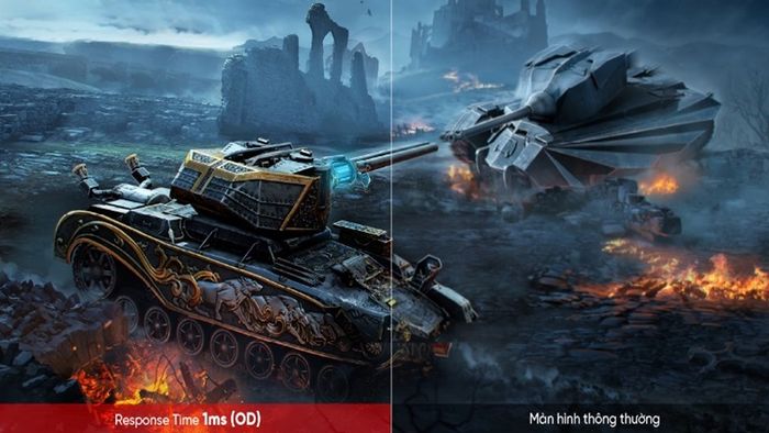 Tốc độ phản hồi 1ms. Tốc độ phản hồi 1ms.