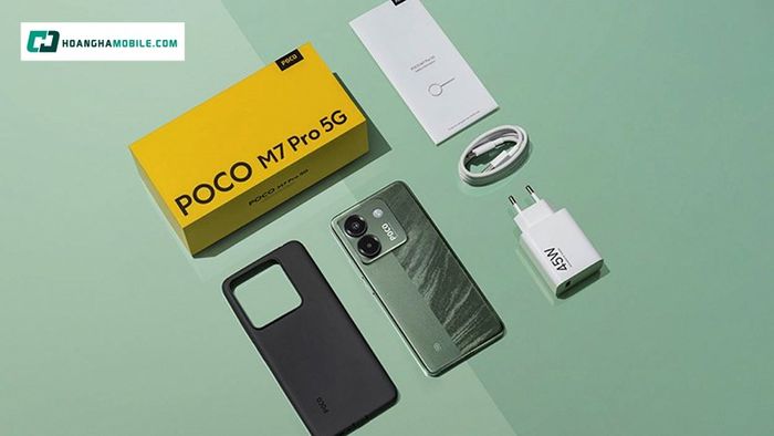 Xiaomi POCO M7 Pro 5G có thời lượng pin ấn tượng, tích hợp sạc nhanh 45W